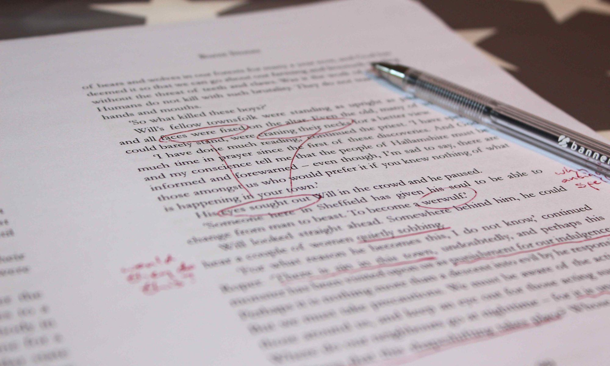 Proofreading document